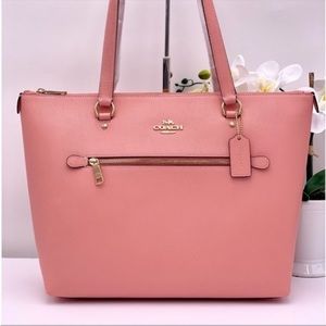 Coach Gallery Tote Shoulder Bag Pink New
